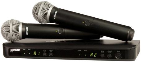 2x Shure Funkmikro SM 58